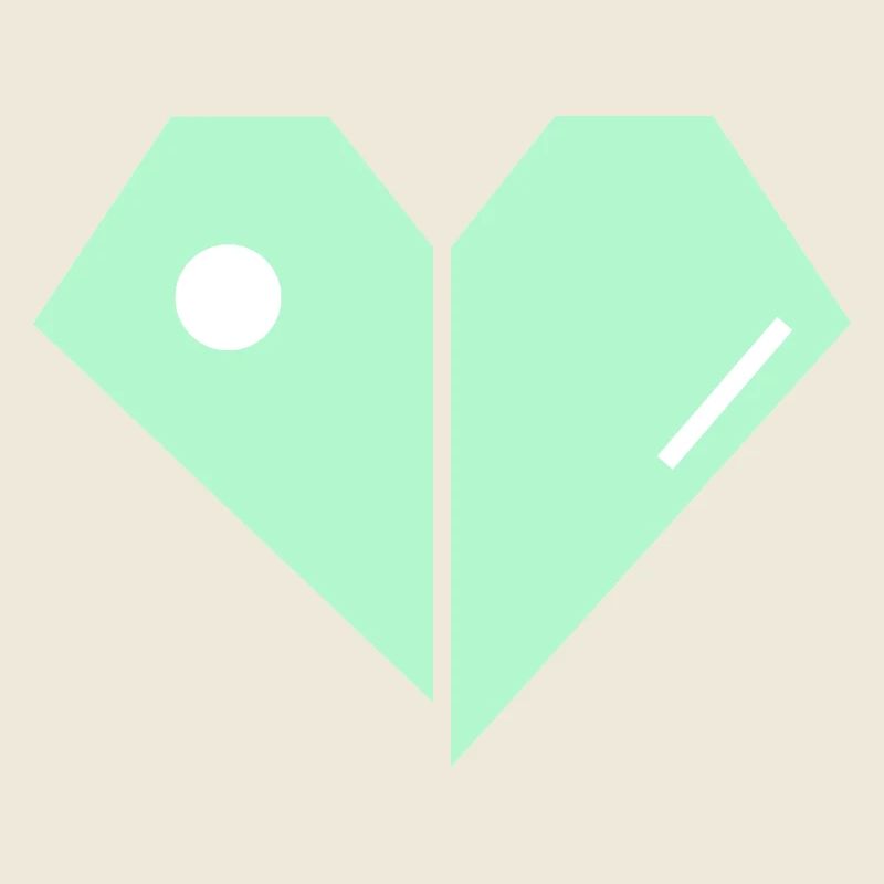 Mint Herz Split Minimalist