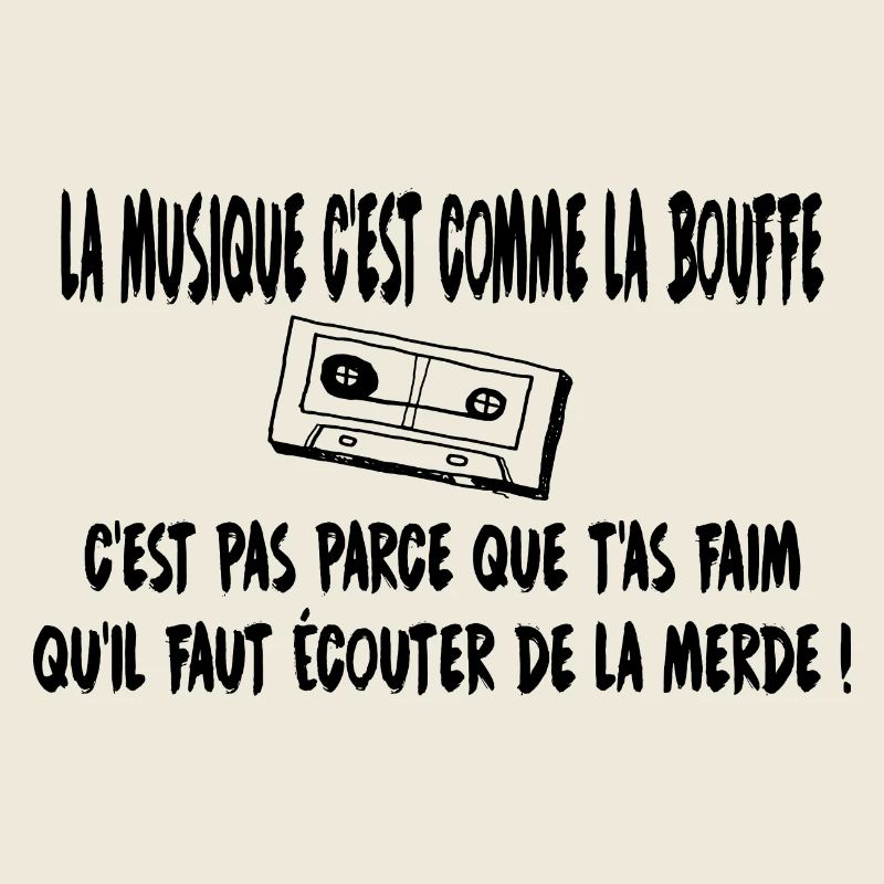 La musique c'est comme la bouffe