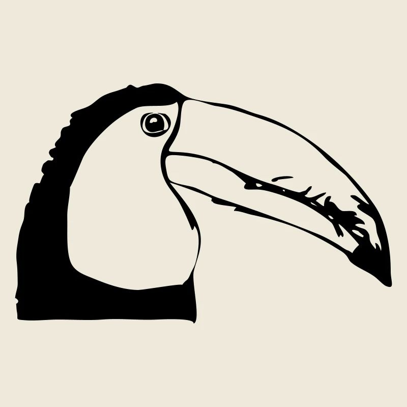Toucan in profile