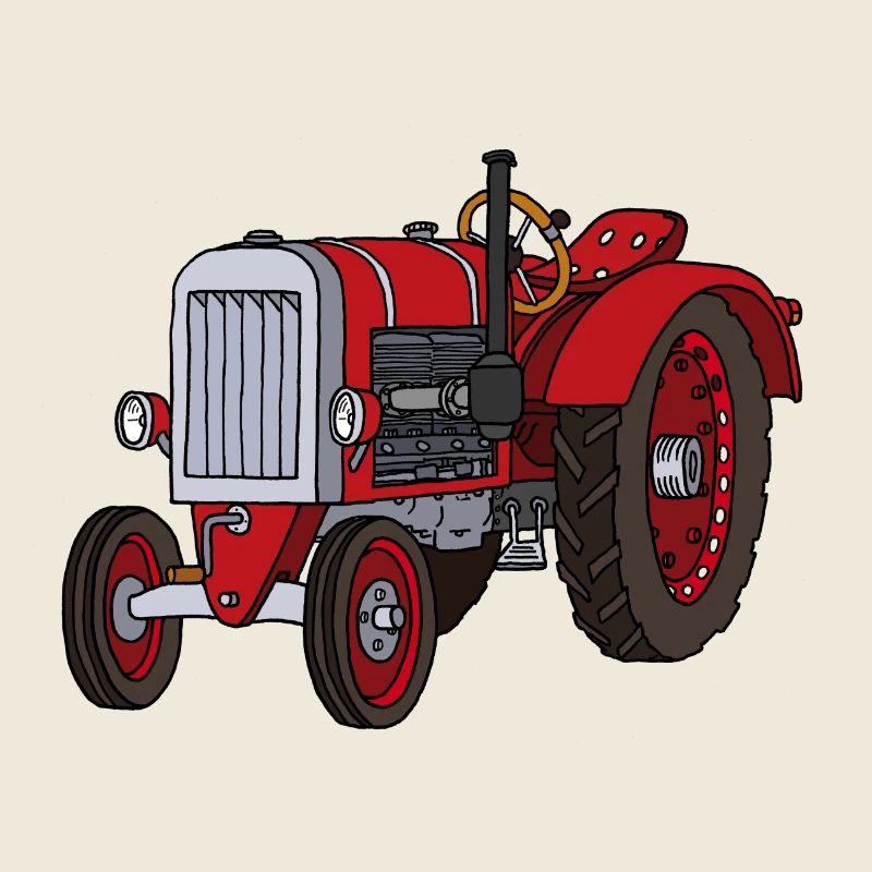 Roter Trecker