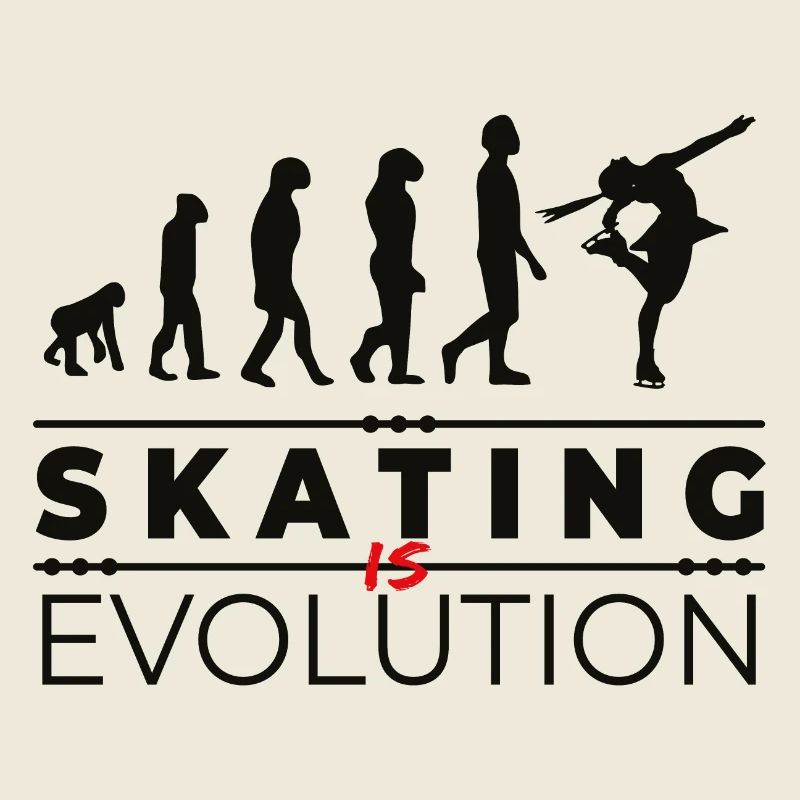 Skating is evolution - Message Humor Parodie