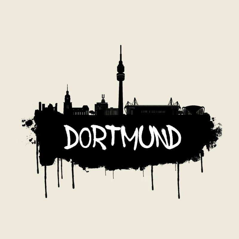Dortmund Graffiti Skyline