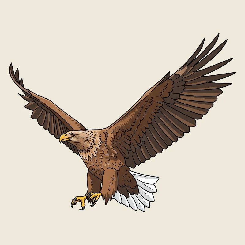 Pygargue à queue blanche Haliaeetus albicilla Eagle