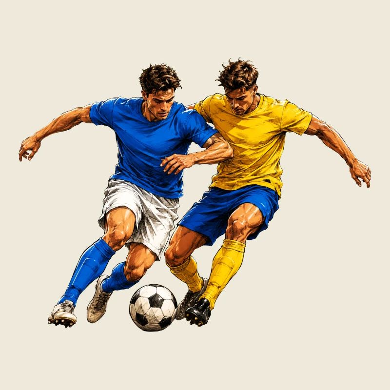 Fußball Zweikampf