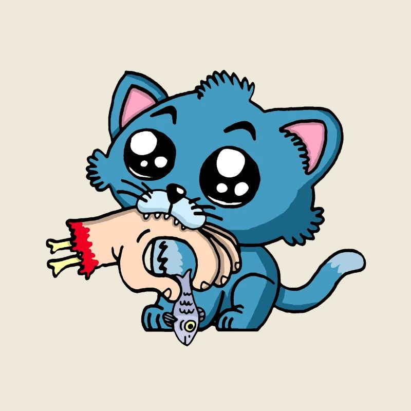 Hungry kitten