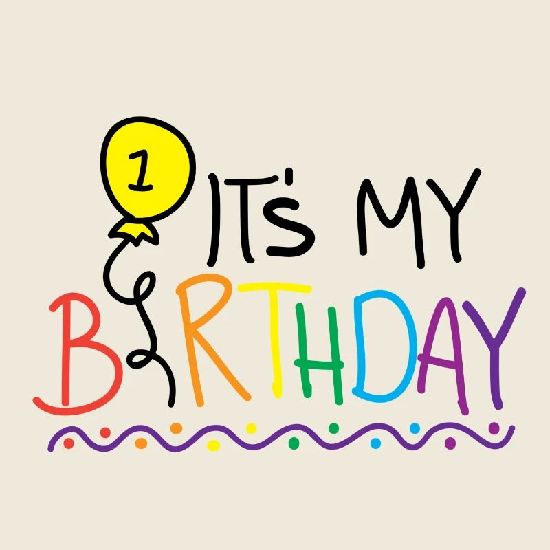 Colorful and Festive 1st Anniversary Design