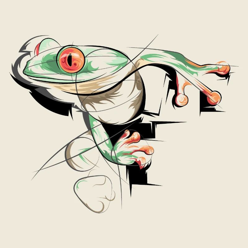 Grenouille Illustration Poison Dart Frogs Symbole Graphique