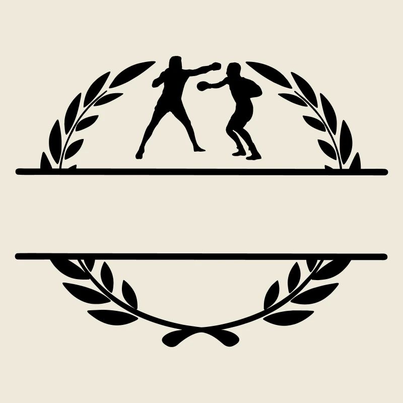 Boxer im Lorbeerkranz