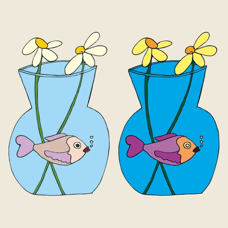 Poisson dans un bocal de 2