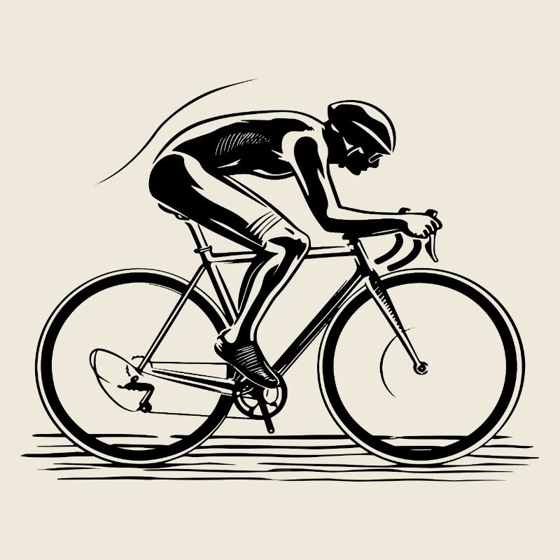 Cyclist Drawing