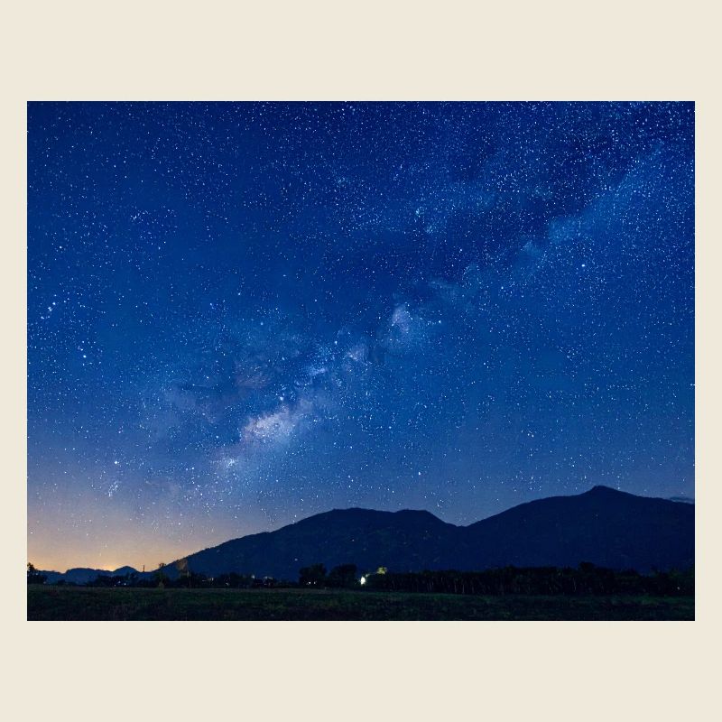 Starry Sky Night Mountain