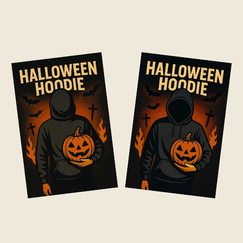 Sweat à capuche d’Halloween Pumpkin Glow