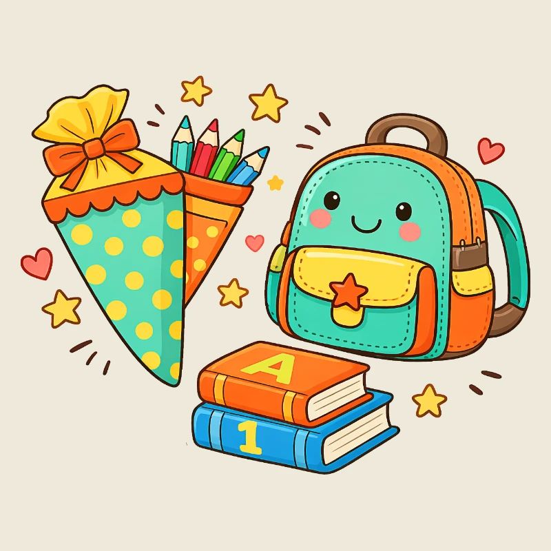 Cozy Back to School Backpack with Pens