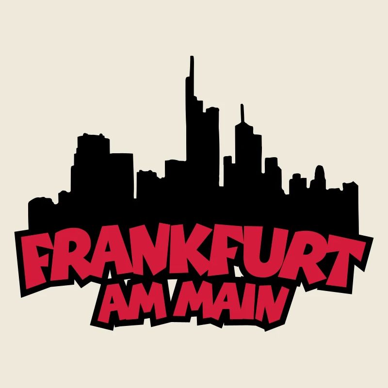 Frankfurt Skyline (Black / Red)