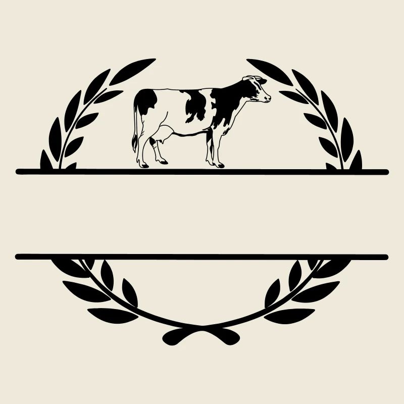 Dairy cow monogram