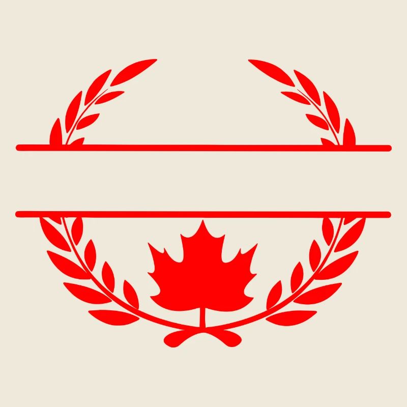 Logo de couronne de laurier feuille d’érable du Canada