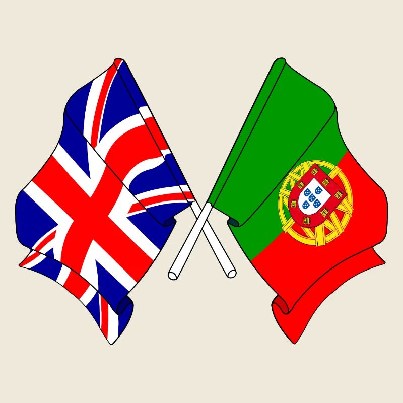 Drapeau Angleterre, drapeau Portugal
