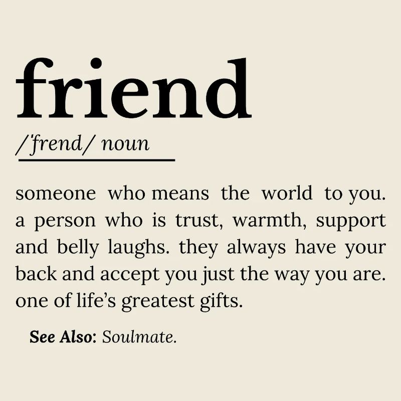 Freund lustige Definition