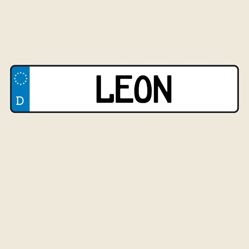 Leon cadeau plaque