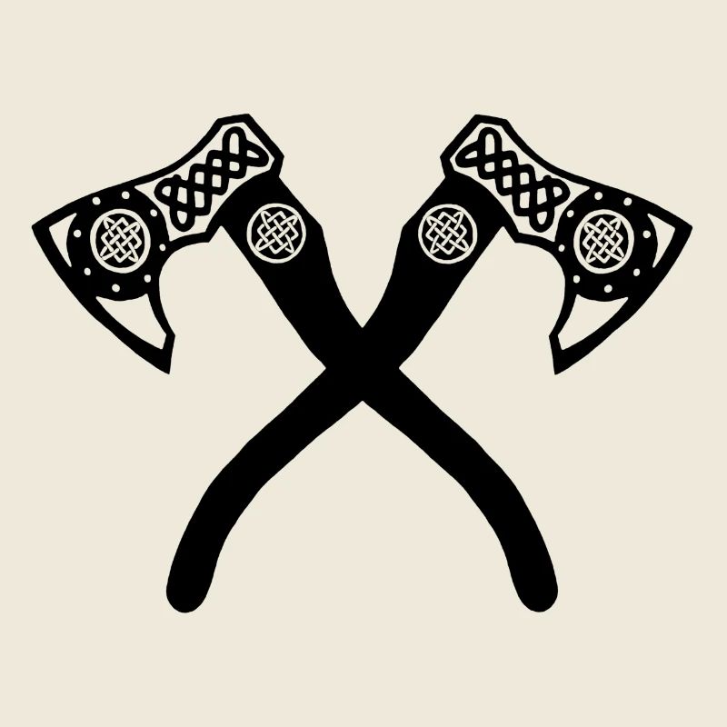 Black Viking axes