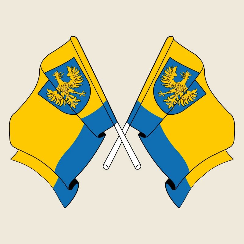 Deux drapeaux Opole