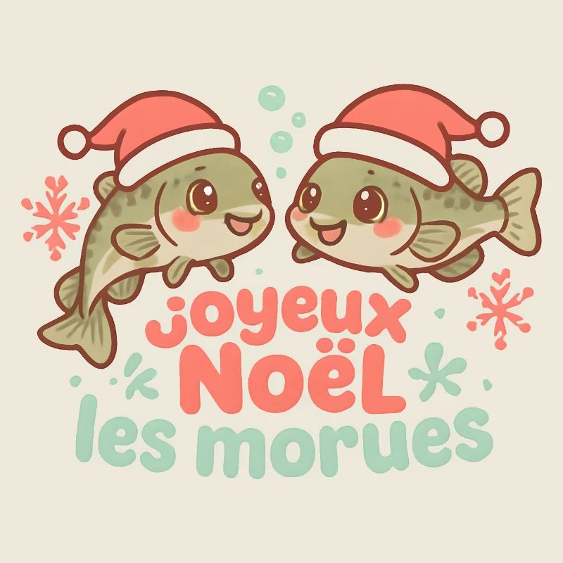 Morues de Noël rigolotes