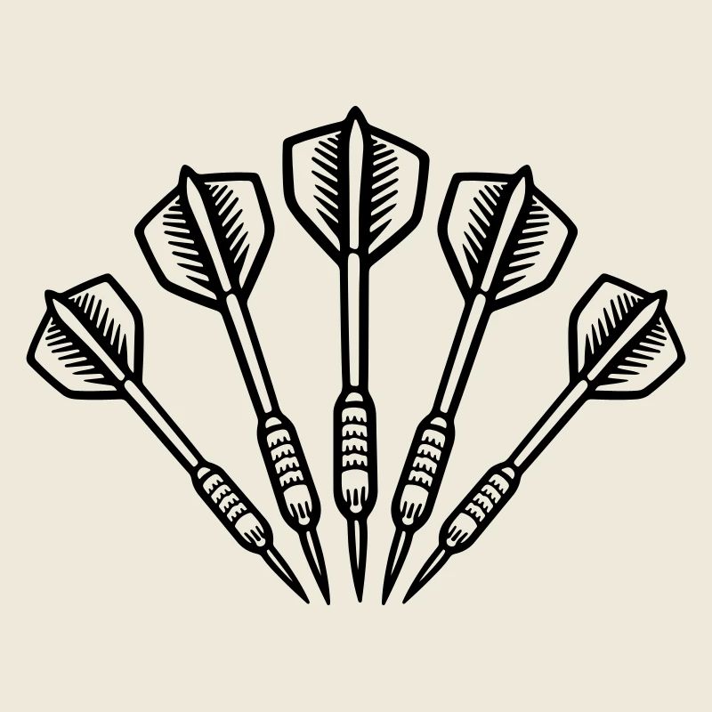Dartpfeile Darts Symbol