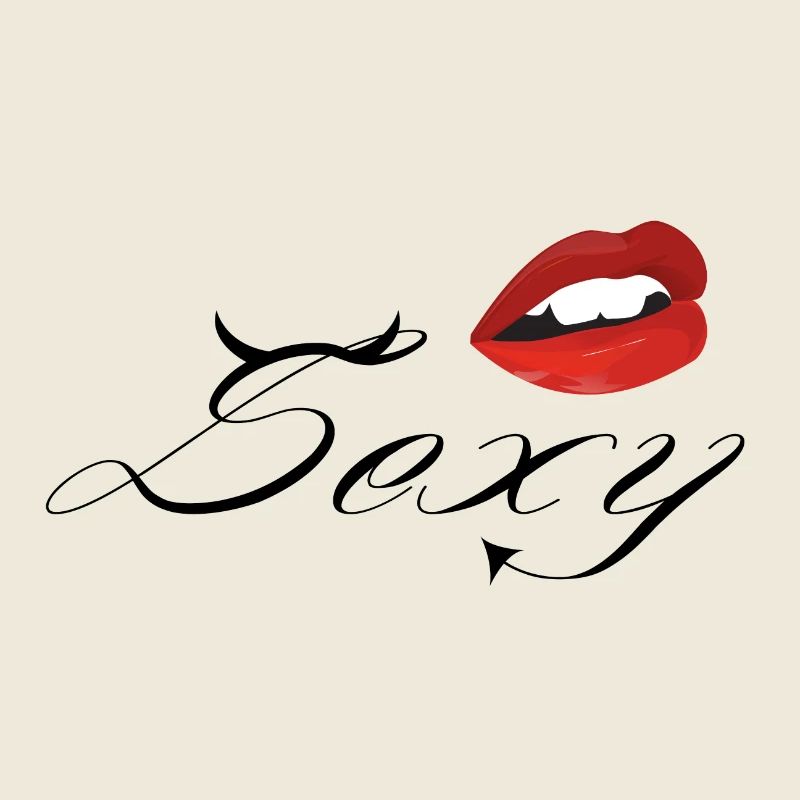 Red Lips Devil Mouth Kiss Gift