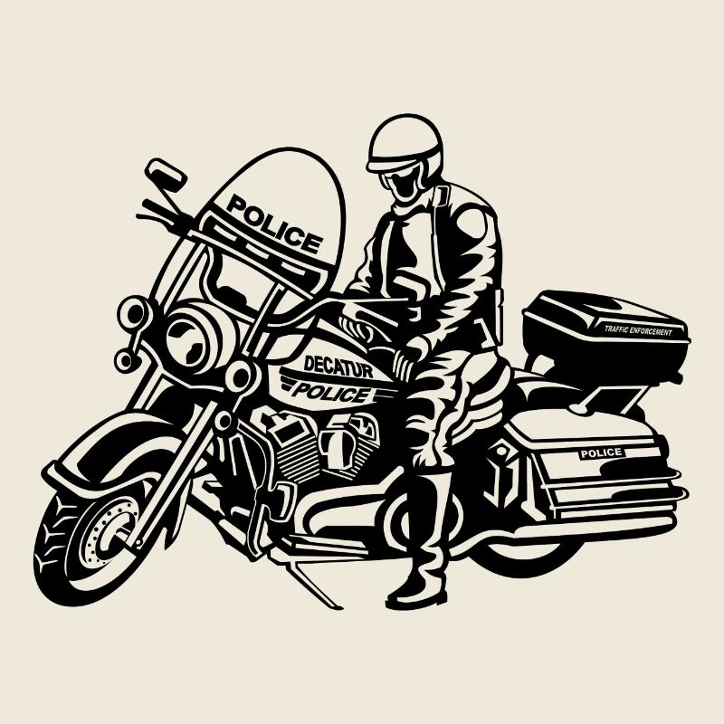 Motorcycle Police 01_schwarz