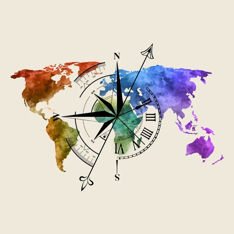 Boussole globe-trotter