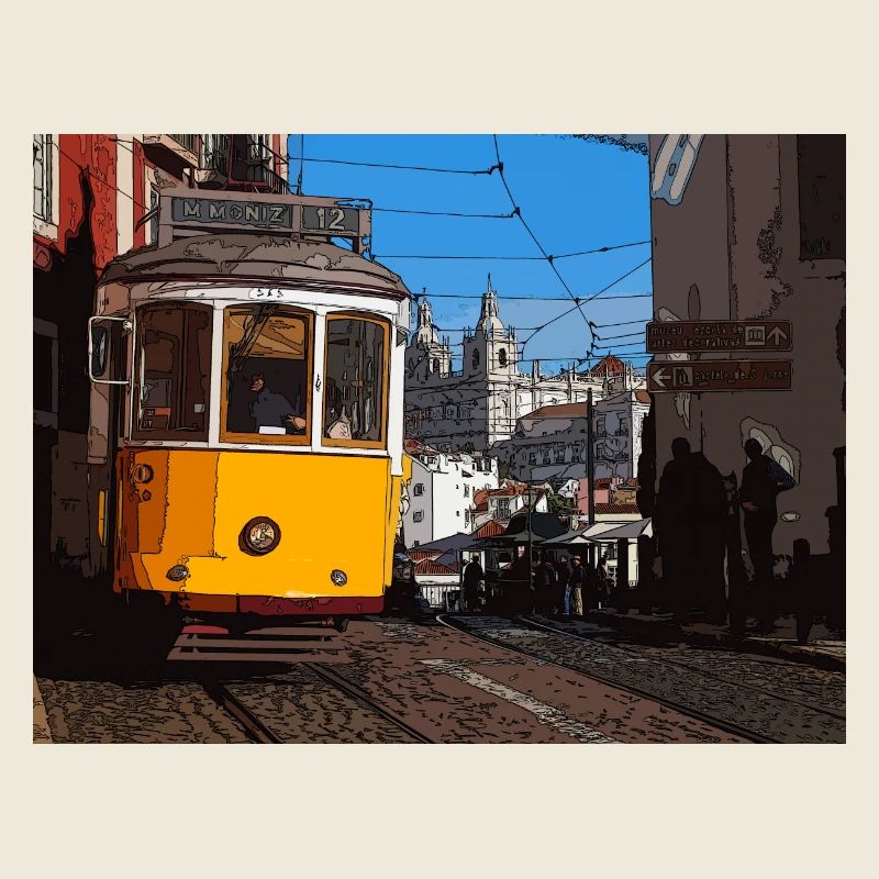 Tram à Lisbonne