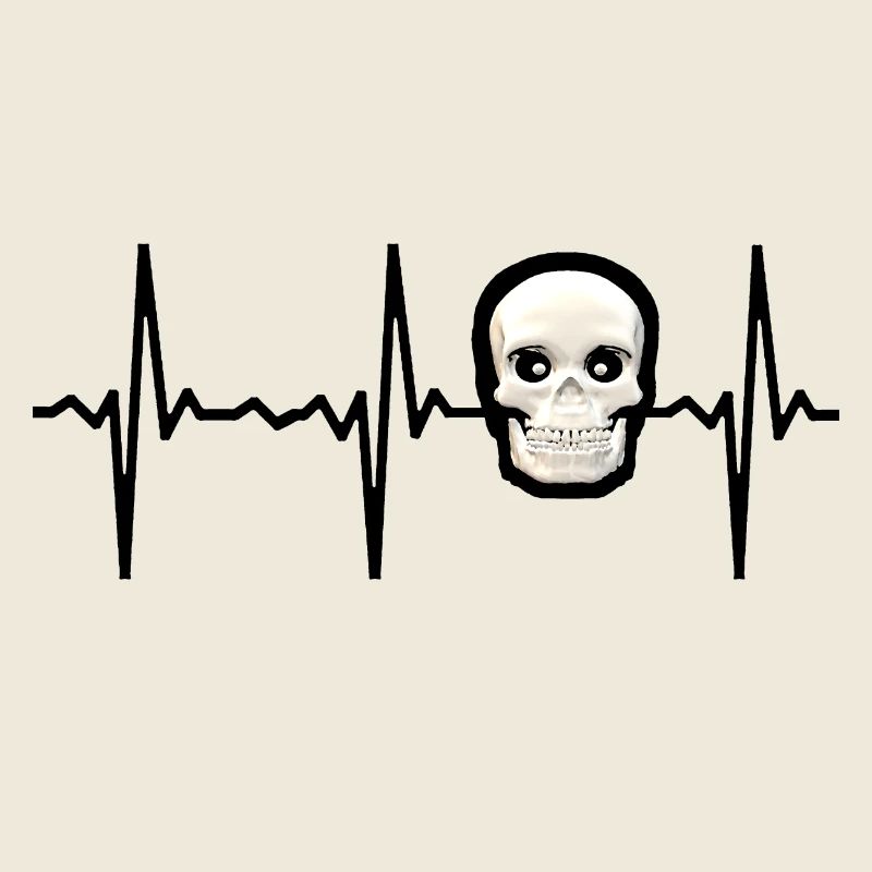 Schädel Skelett Skeleton Körper Puls Pulsschlag