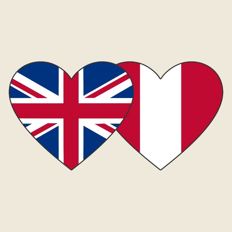 Angleterre Pérou Drapeau du Cœur