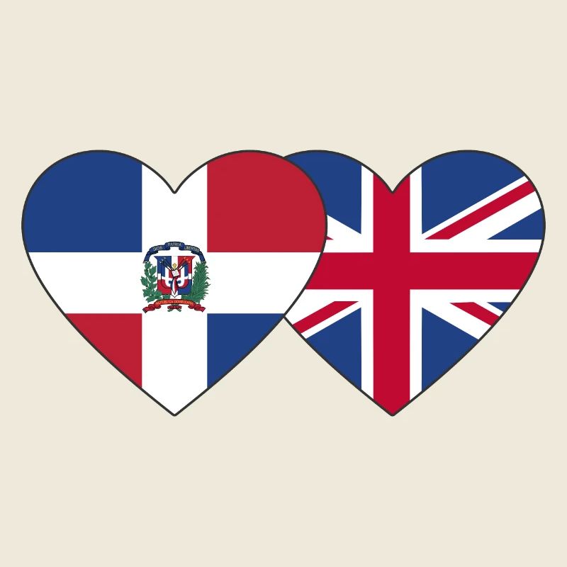 Dominican Republic England Flag