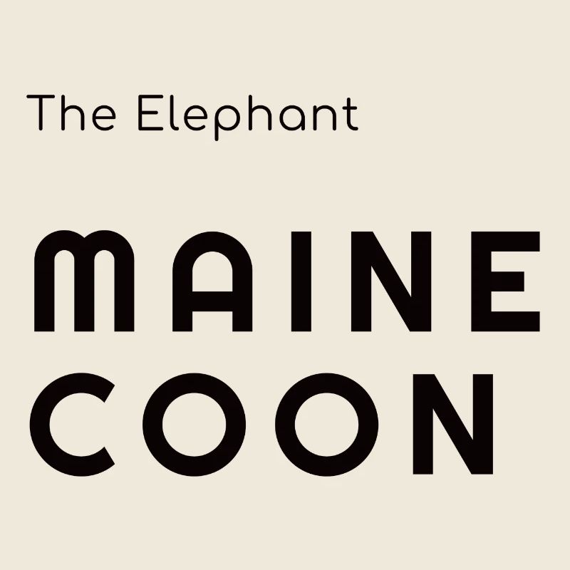 Der Elefant Maine Coon - Confortaa Style