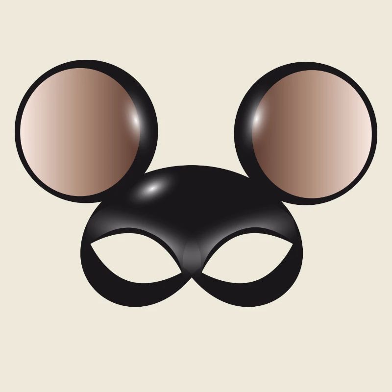 mysterious mouse mask with big mouse ears