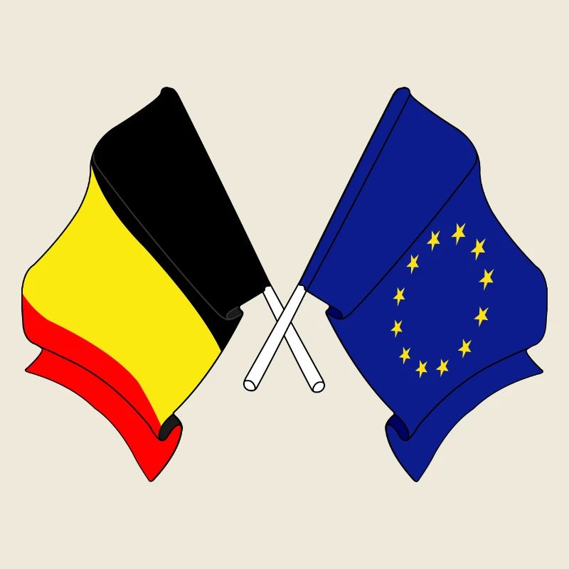 Flagge Belgien Europa