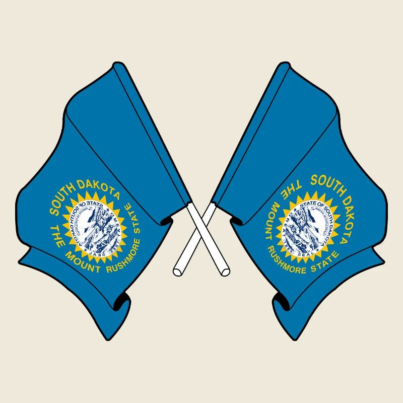 Deux drapeaux ont traversé le Dakota du Sud