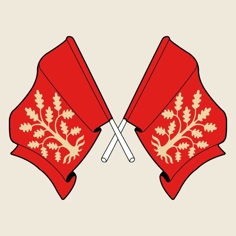 Drapeaux croisés de la conception symbolique d’Agder