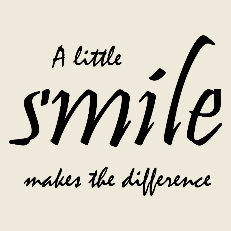 A little smile makes the difference