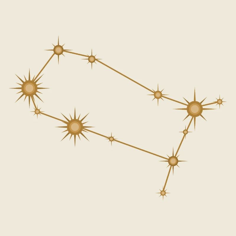 Sternbild Zwillinge Sternzeichen Sternzeichen Golden