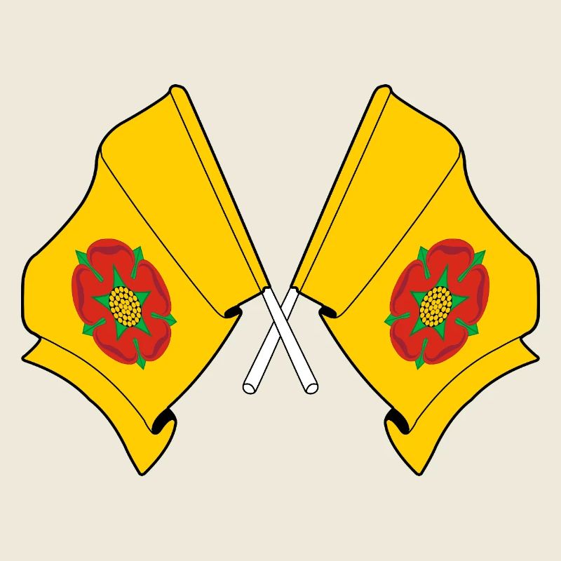 Drapeaux croisés du Lancashire