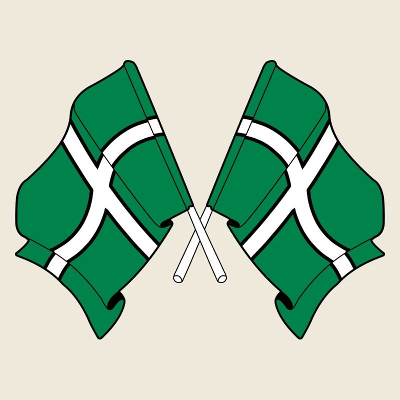 Drapeaux croisés du Devon