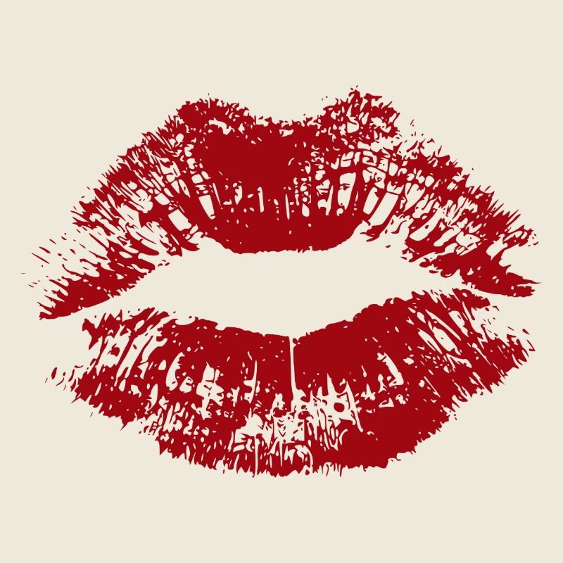Kussmund Lippenstift Abdruck Geschenk 