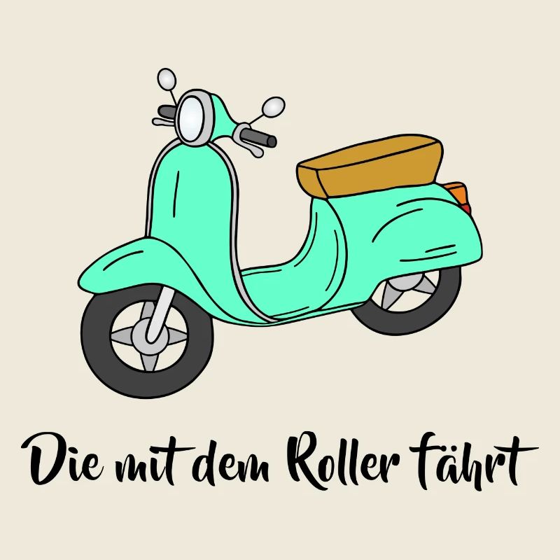 Motorroller - Die mit dem Roller fährt