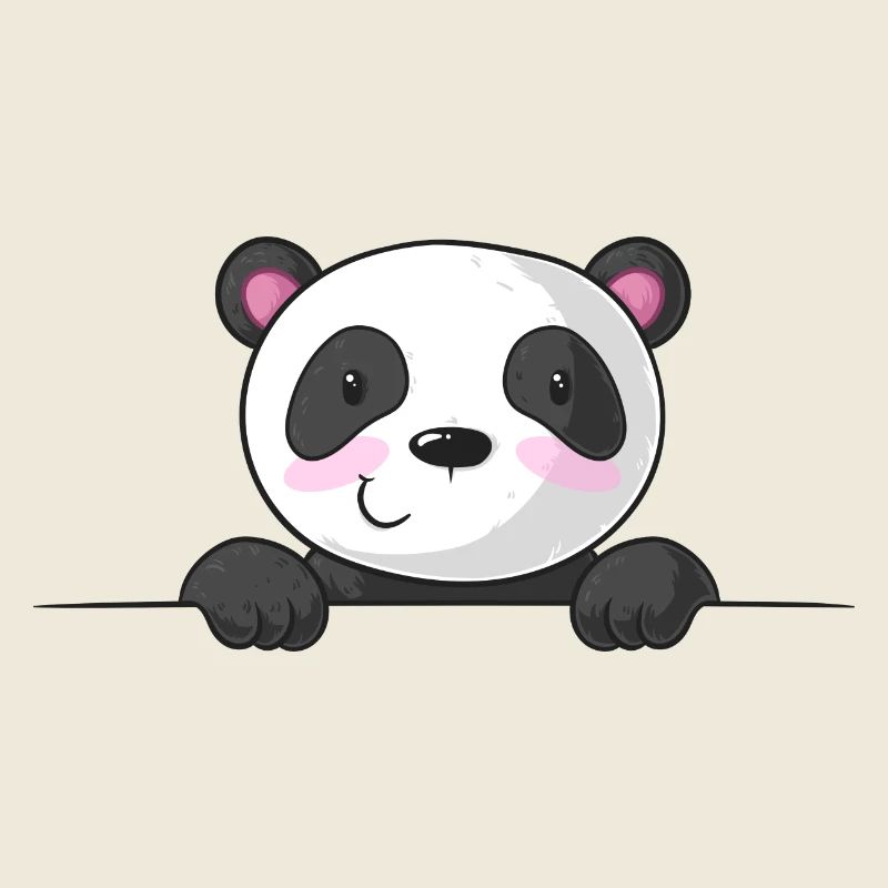 Spiked cartoon panda