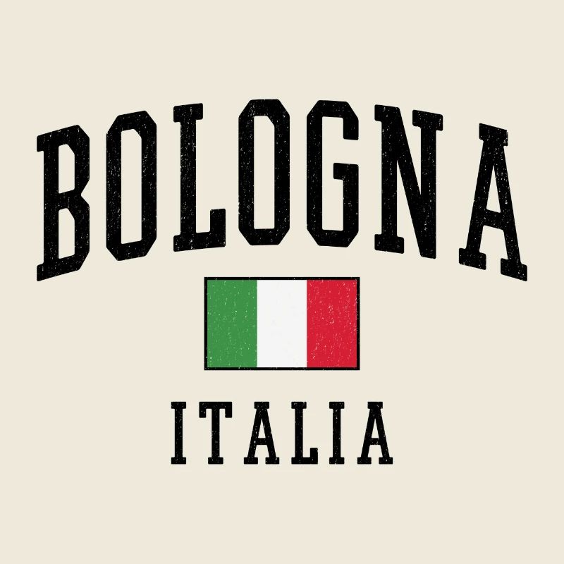 Bologna - Italy Flag