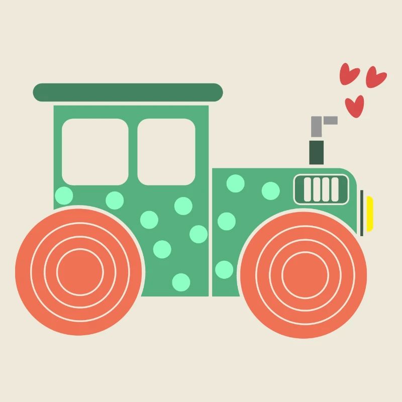 Kraftfahrzeug Ackerbau Herz Traktor Biobauer Feld