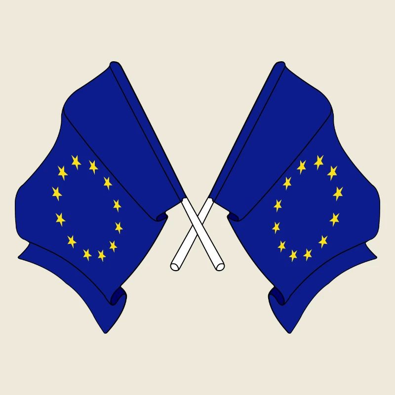 Deux drapeaux de l’Union européenne