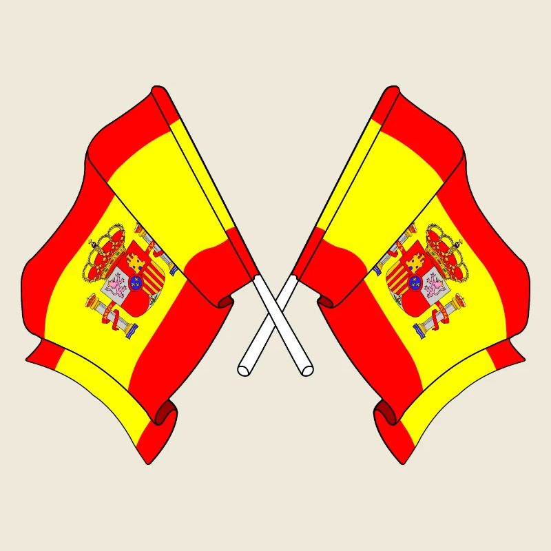 Two flags Spain